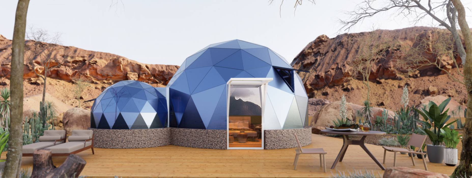 江陵县球形智能光伏玻璃星空房